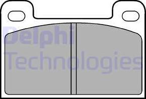 Delphi LP537 - Kit pastiglie freno, Freno a disco www.autoricambit.com