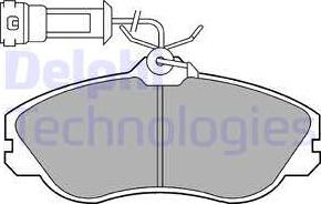 Delphi LP579 - Kit pastiglie freno, Freno a disco www.autoricambit.com