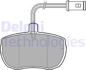 Delphi LP651 - Kit pastiglie freno, Freno a disco www.autoricambit.com