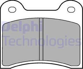 Delphi LP63 - Kit pastiglie freno, Freno a disco www.autoricambit.com