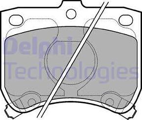 Delphi LP620 - Kit pastiglie freno, Freno a disco www.autoricambit.com