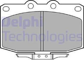 Delphi LP621 - Kit pastiglie freno, Freno a disco www.autoricambit.com