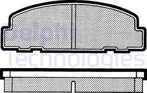 Delphi LP627 - Kit pastiglie freno, Freno a disco www.autoricambit.com