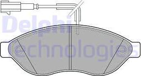 Delphi LP1992 - Kit pastiglie freno, Freno a disco www.autoricambit.com