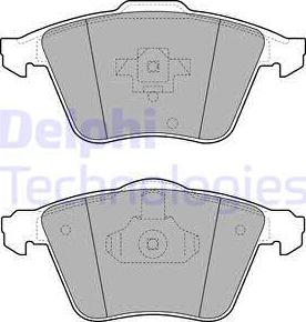 Delphi LP1943 - Kit pastiglie freno, Freno a disco www.autoricambit.com