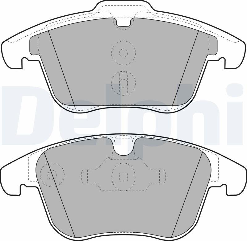 Delphi LP1967-17B1 - Kit pastiglie freno, Freno a disco www.autoricambit.com