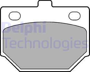 Delphi LP198 - Kit pastiglie freno, Freno a disco www.autoricambit.com