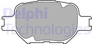 Delphi LP1446 - Kit pastiglie freno, Freno a disco www.autoricambit.com