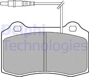 Delphi LP1457 - Kit pastiglie freno, Freno a disco www.autoricambit.com