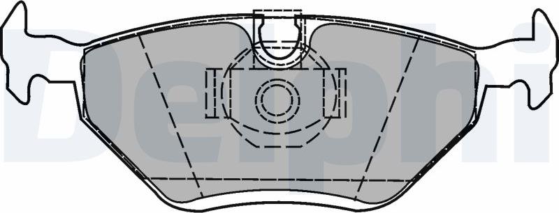 Delphi LP1423-17B1 - Kit pastiglie freno, Freno a disco www.autoricambit.com