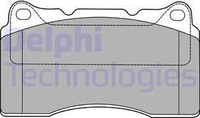 Delphi LP1422 - Kit pastiglie freno, Freno a disco www.autoricambit.com