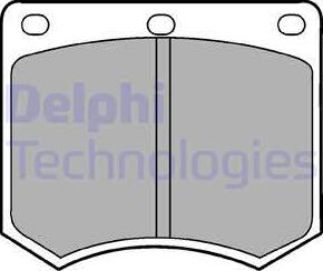 Delphi LP154 - Kit pastiglie freno, Freno a disco www.autoricambit.com