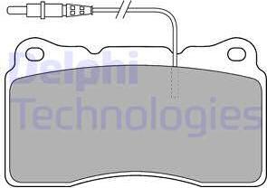 Delphi LP1516 - Kit pastiglie freno, Freno a disco www.autoricambit.com