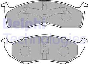 Delphi LP1531 - Kit pastiglie freno, Freno a disco www.autoricambit.com