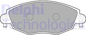 Delphi LP1533-18B1 - Kit pastiglie freno, Freno a disco www.autoricambit.com