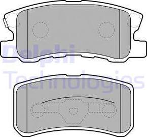 Delphi LP1691 - Kit pastiglie freno, Freno a disco www.autoricambit.com