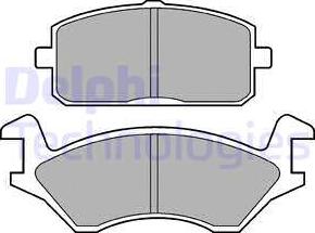 Delphi LP169 - Kit pastiglie freno, Freno a disco www.autoricambit.com