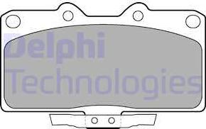 Delphi LP1662 - Kit pastiglie freno, Freno a disco www.autoricambit.com