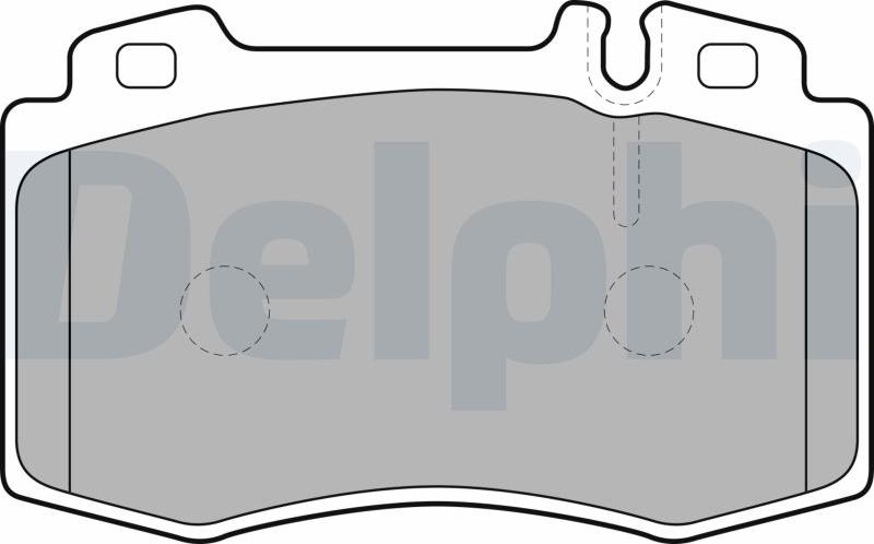 Delphi LP1688-17B1 - Kit pastiglie freno, Freno a disco www.autoricambit.com