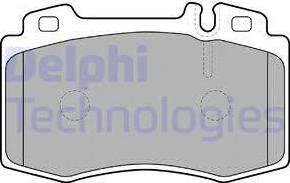 Delphi LP1688 - Kit pastiglie freno, Freno a disco www.autoricambit.com