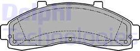 Delphi LP1625 - Kit pastiglie freno, Freno a disco www.autoricambit.com