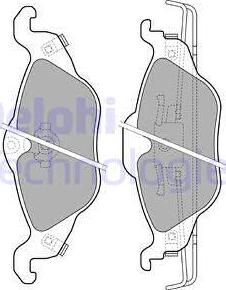 Delphi LP1673 - Kit pastiglie freno, Freno a disco www.autoricambit.com