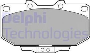 Delphi LP1056 - Kit pastiglie freno, Freno a disco www.autoricambit.com