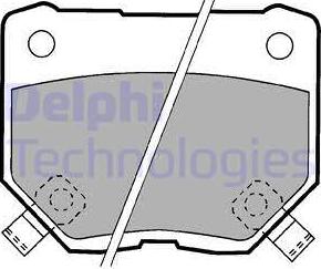 Delphi LP1057 - Kit pastiglie freno, Freno a disco www.autoricambit.com