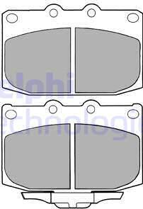 Delphi LP1060 - Kit pastiglie freno, Freno a disco www.autoricambit.com