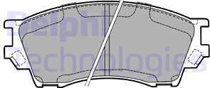 Delphi LP1063 - Kit pastiglie freno, Freno a disco www.autoricambit.com