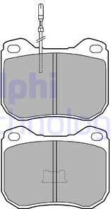 Delphi LP108 - Kit pastiglie freno, Freno a disco www.autoricambit.com