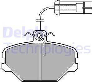 Delphi LP1027 - Kit pastiglie freno, Freno a disco www.autoricambit.com