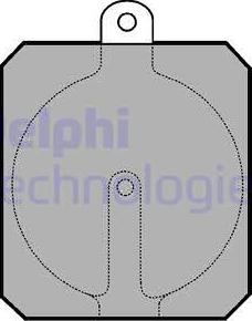 Delphi LP111 - Kit pastiglie freno, Freno di stazionamento a disco www.autoricambit.com