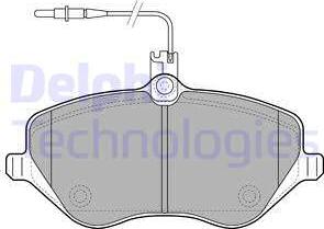 Delphi LP1891 - Kit pastiglie freno, Freno a disco www.autoricambit.com