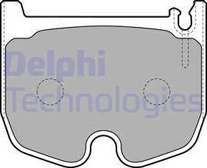 Delphi LP1841 - Kit pastiglie freno, Freno a disco www.autoricambit.com