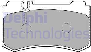 Delphi LP1842 - Kit pastiglie freno, Freno a disco www.autoricambit.com