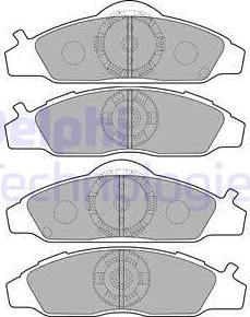 Delphi LP1817 - Kit pastiglie freno, Freno a disco www.autoricambit.com