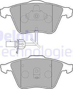 Delphi LP1825 - Kit pastiglie freno, Freno a disco www.autoricambit.com