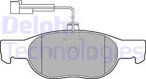 Delphi LP1397 - Kit pastiglie freno, Freno a disco www.autoricambit.com