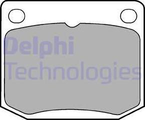 Delphi LP131 - Kit pastiglie freno, Freno a disco www.autoricambit.com