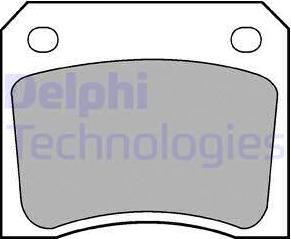 Delphi LP133 - Kit pastiglie freno, Freno a disco www.autoricambit.com