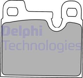 Delphi LP1230 - Kit pastiglie freno, Freno a disco www.autoricambit.com