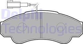 Delphi LP1751 - Kit pastiglie freno, Freno a disco www.autoricambit.com