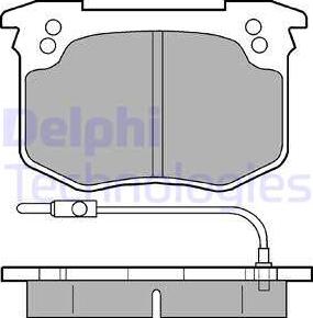 Delphi LP175 - Kit pastiglie freno, Freno a disco www.autoricambit.com