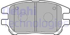 Delphi LP1768 - Kit pastiglie freno, Freno a disco www.autoricambit.com