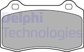 Delphi LP1700 - Kit pastiglie freno, Freno a disco www.autoricambit.com