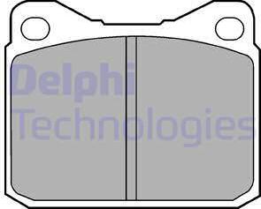 Delphi LP84 - Kit pastiglie freno, Freno a disco www.autoricambit.com