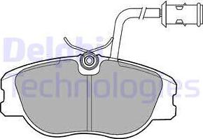 Delphi LP856 - Kit pastiglie freno, Freno a disco www.autoricambit.com