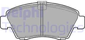 Delphi LP810 - Kit pastiglie freno, Freno a disco www.autoricambit.com