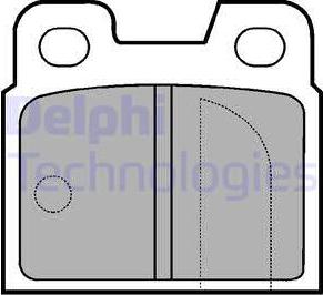 Delphi LP83 - Kit pastiglie freno, Freno a disco www.autoricambit.com